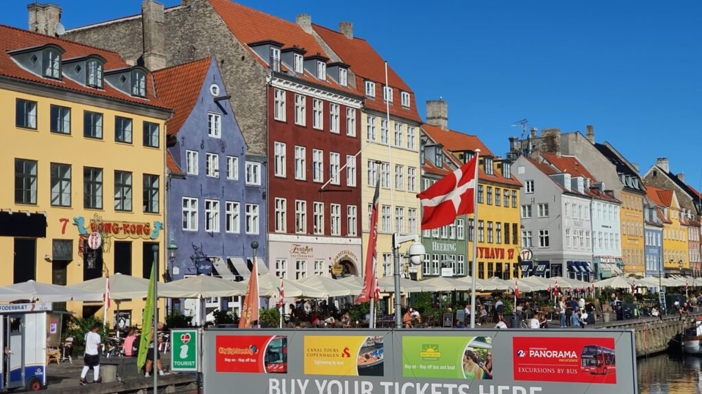 Koppenhága Nyhavn - színes házak